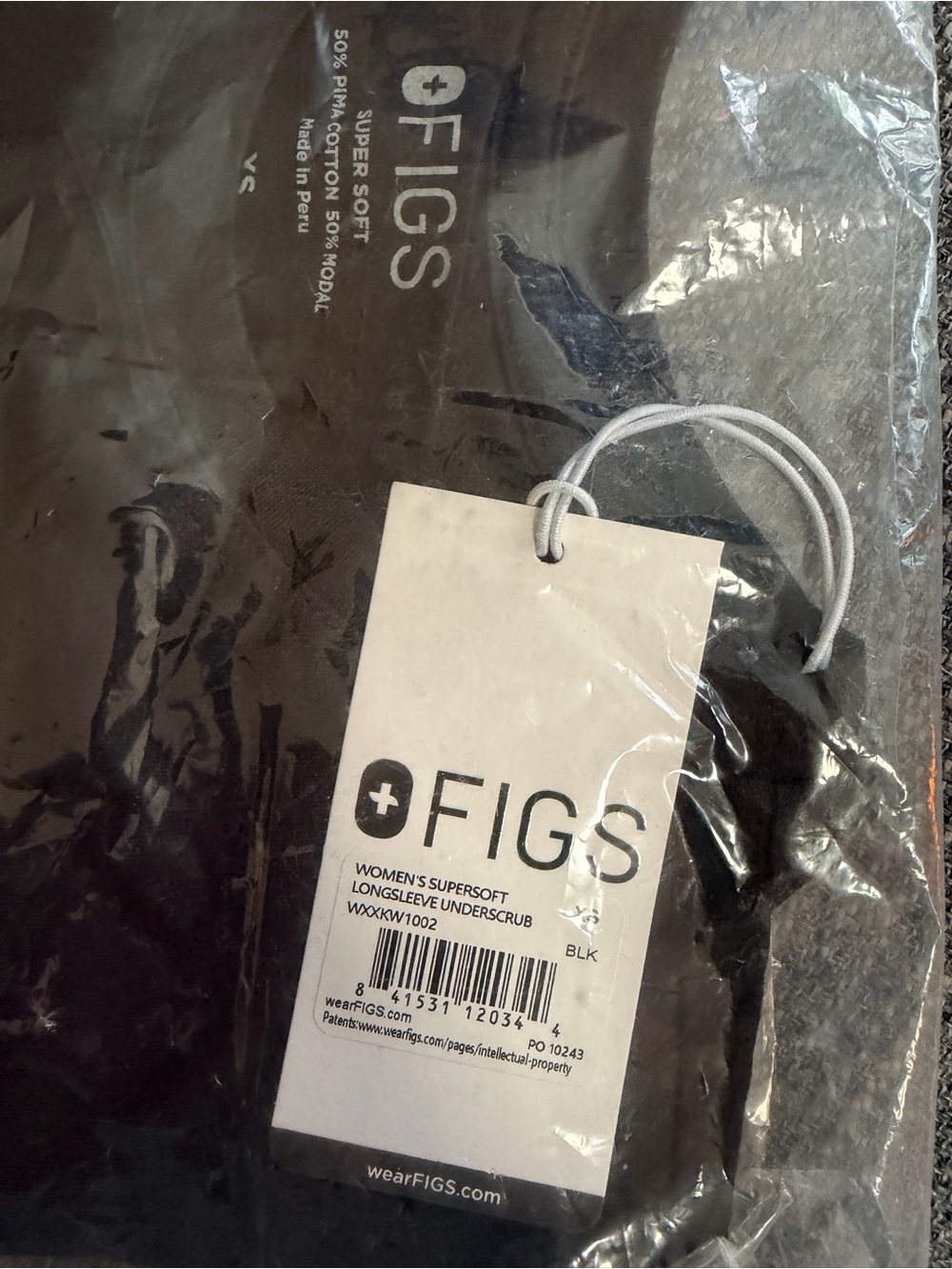 Figs Women's Supersoft Longsleeve Top - Black